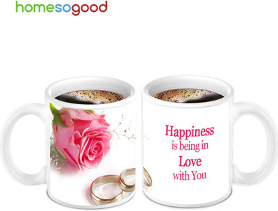45% OFF on HomeSoGood Love With You Quotes On Coffee Ceramic Mug 280 ml, Pack of 2 45% OFF on HomeSoGood Love With You Quotes On Coffee Ceramic Mug 280 ml, Pack of 2