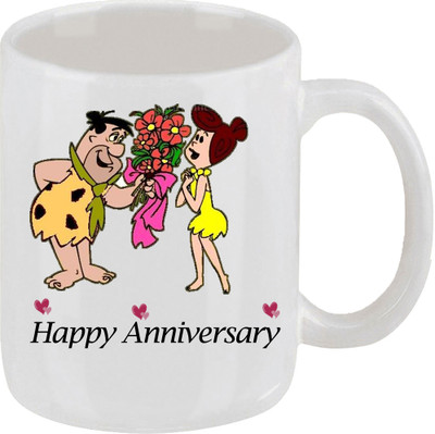 16% OFF on Ellicon 71 Happy Anniversay Ceramic Mug