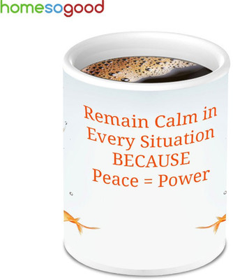 41% OFF on Home So Good Beautiful Fish Quote Ceramic Mug 280 ml