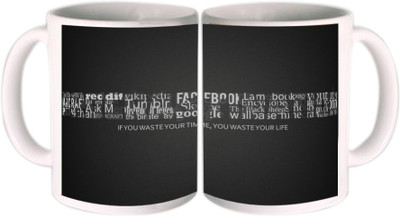 25% OFF on Shopkeeda If You Waste Your Time Ceramic Mug 350 ml