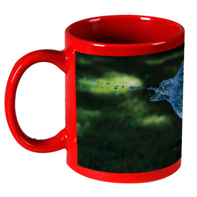 68% OFF on AMY Blasting Water Ballon Red Ceramic Mug 325 ml