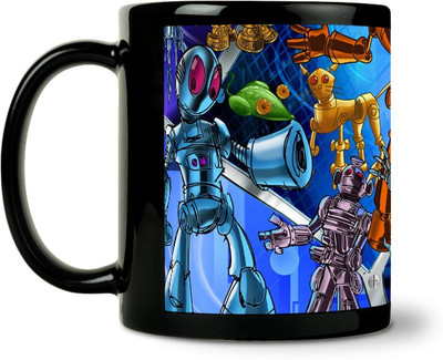 36% OFF on ShopMantra Cartooned Robot Design Ceramic Mug 300 ml