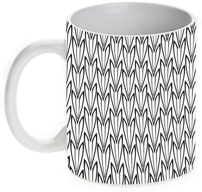 63% OFF on Mugwala Designer Black & White Ceramic Mug 365 ml 63% OFF on Mugwala Designer Black & White Ceramic Mug 365 ml