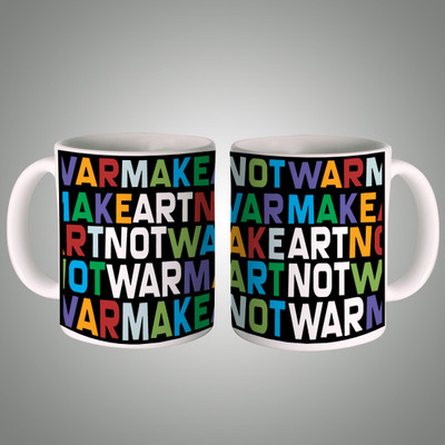 44% OFF on Posterboy Make Art not War - wh Ceramic Mug 350 ml 44% OFF on Posterboy Make Art not War - wh Ceramic Mug 350 ml