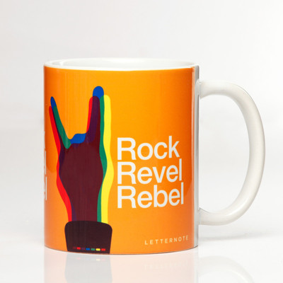 LetterNote Rock Revel Rebel Ceramic Mug
