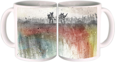 25% OFF on Shopkeeda War Pigs Ceramic Mug 350 ml