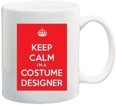 40% OFF on Teeskart Keep Calm Im A Costume Designer Porcelain Mug 300 ml