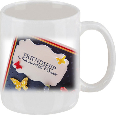 16% OFF on Ellicon Friendship Is The Sweetest Flower Ceramic Mug