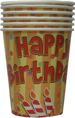 ShopAParty Happy Birthday Cake Paper Mug ShopAParty Happy Birthday Cake Paper Mug