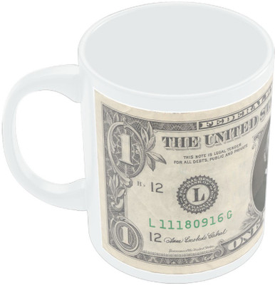 20% OFF on PosterGuy Frank Underwood 1 USD Note House of Cards Inspired Ceramic Mug 280 ml