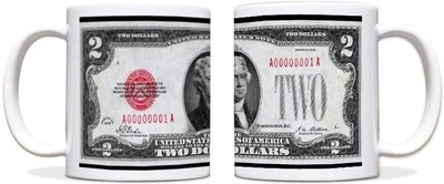 60% OFF on ShopMantra Two Dollar Currency Black Ceramic Mug 300 ml