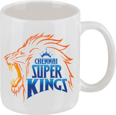 28% OFF on Ellicon D38 Chennai Team Logo Ceramic Mug 325 ml