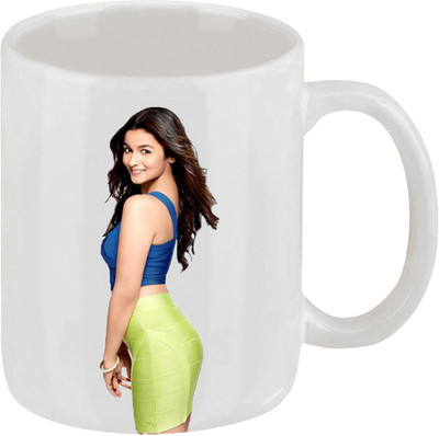 28% OFF on Ellicon C123 Alia Bhatt Coffee Ceramic Mug 325 ml