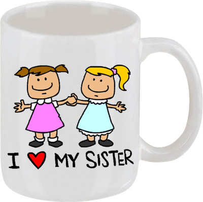 16% OFF on Ellicon 4 I Love My Sister Ceramic Mug