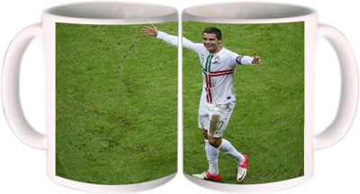 25% OFF on Shopkeeda FIFA 2014 Christiano Ronaldo Ceramic Mug 350 ml