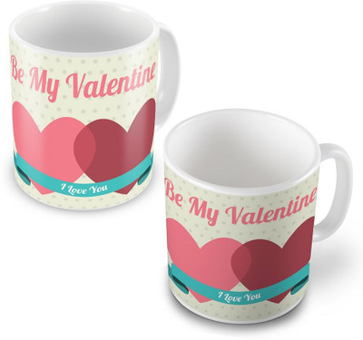 55% OFF on Little India Be My Valentine Lovely Designer Coffee Pair 505 Ceramic Mug 55% OFF on Little India Be My Valentine Lovely Designer Coffee Pair 505 Ceramic Mug