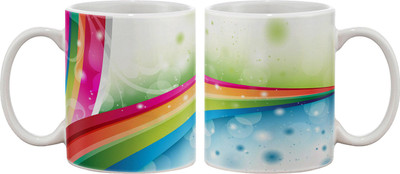 15% OFF on Artifa Colors Of The Rainbow Porcelain, Ceramic Mug 350 ml 15% OFF on Artifa Colors Of The Rainbow Porcelain, Ceramic Mug 350 ml