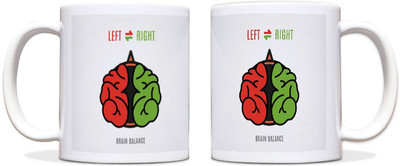 54% OFF on ShopMantra Brain Balance Vector Art Black Ceramic Mug 300 ml 54% OFF on ShopMantra Brain Balance Vector Art Black Ceramic Mug 300 ml