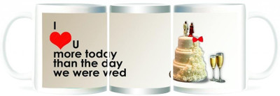 50% OFF on Refeel Gifts I Love You More Today Ceramic Mug 325 ml 50% OFF on Refeel Gifts I Love You More Today Ceramic Mug 325 ml