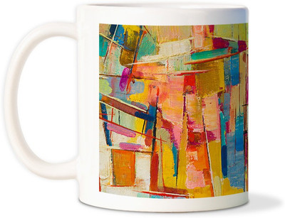 87% OFF on AMY Abstract Pattern Design Art Ceramic Mug