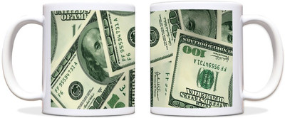 60% OFF on ShopMantra Dollar Black Ceramic Mug 300 ml