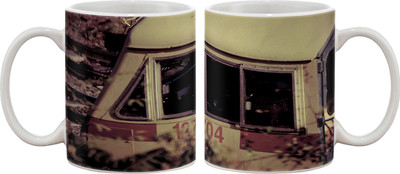 15% OFF on Artifa Locomotive Porcelain, Ceramic Mug 350 ml