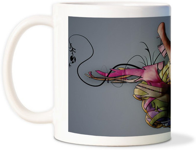 75% OFF on AMY Unique Abstract Handcoffee Ceramic Mug