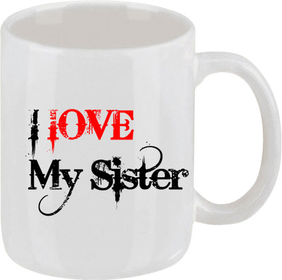 16% OFF on Ellicon 7 I Love My Sister Ceramic Mug