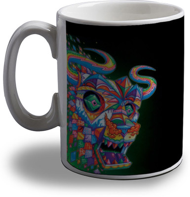 Artifa Colorful Bull Porcelain, Ceramic Mug 350 ml Artifa Colorful Bull Porcelain, Ceramic Mug 350 ml