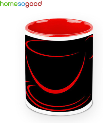 41% OFF on HomeSoGood Ultimate Coffee QTY 6 Ceramic Mug 325 ml, Pack of 6