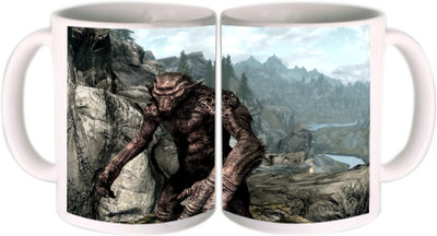25% OFF on Shopkeeda Elder Scrolls Skyrim Ceramic Mug 350 ml