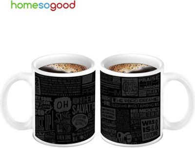45% OFF on Homesogood Lots Of Chaos Ceramic Mug 280 ml, Pack of 2 45% OFF on Homesogood Lots Of Chaos Ceramic Mug 280 ml, Pack of 2
