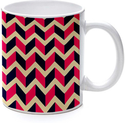 45% OFF on Printland Zigzag Pattern Ceramic Mug 350 ml 45% OFF on Printland Zigzag Pattern Ceramic Mug 350 ml