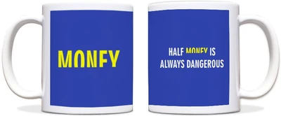 54% OFF on ShopMantra Half Money Black Ceramic Mug 300 ml