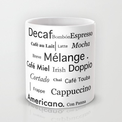 58% OFF on Astrode Types Of Coffee Ceramic Mug 325 ml