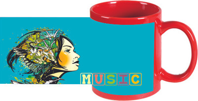 46% OFF on Printland DJ Let The Music Play PMMGN00742 Ceramic Mug