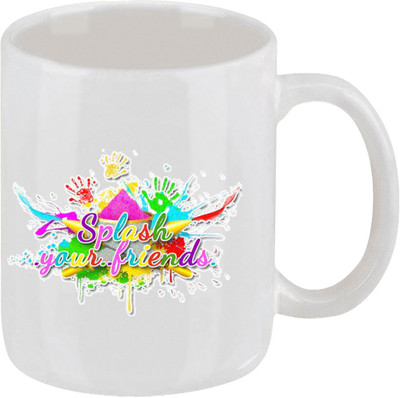 28% OFF on Ellicon C99 Splash Your Friend Coffee Ceramic Mug 325 ml