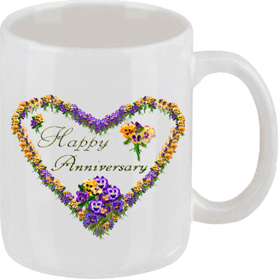 16% OFF on Ellicon 79 Happy Anniversay Ceramic Mug