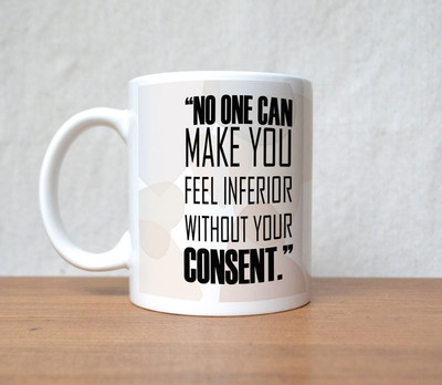 60% OFF on StyBuzz No One Can Beautiful Girl Quote Porcelain Mug 300 ml