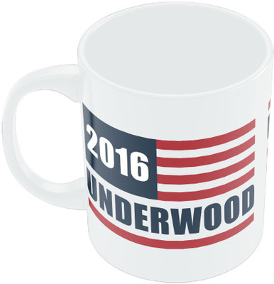 20% OFF on PosterGuy Frank Underwood for President 2016 House Of Cards TV Series Typography Ceramic Mug 280 ml