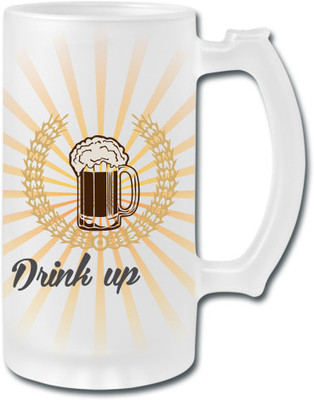 53% OFF on Printland Lets Drink Up Glass Mug 500 ml
