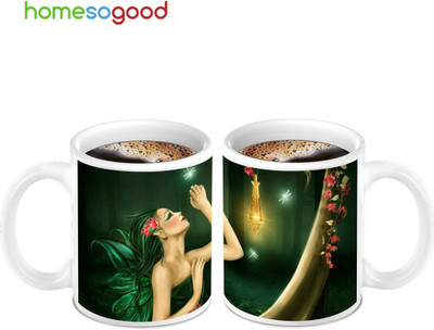 45% OFF on Homesogood Beautiful Angel With Lantern Coffee Ceramic Mug 280 ml, Pack of 2 45% OFF on Homesogood Beautiful Angel With Lantern Coffee Ceramic Mug 280 ml, Pack of 2