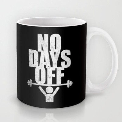 41% OFF on Astrode No Days Off Gym Routine Workout Ceramic Mug 325 ml