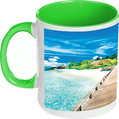 58% OFF on AMY Island Beach Beautiful Inside Green Coffee Ceramic Mug 325 ml 58% OFF on AMY Island Beach Beautiful Inside Green Coffee Ceramic Mug 325 ml