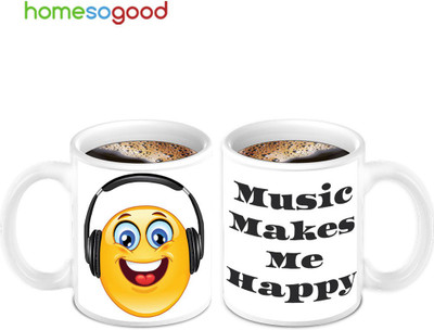 45% OFF on Homesogood Lovely Smiling Singing Bunny Ceramic Mug 280 ml, Pack of 2 45% OFF on Homesogood Lovely Smiling Singing Bunny Ceramic Mug 280 ml, Pack of 2