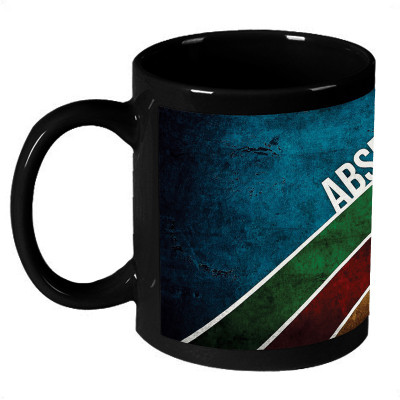 70% OFF on AMY Colorful Abstract Absence Makeds The Heart Grow Fonder Quote Coffee Ceramic Mug 325 ml