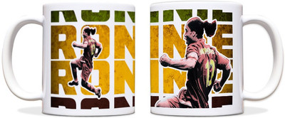 60% OFF on ShopMantra Ronaldinho Ga?cho Brazil Football Black Ceramic Mug 300 ml