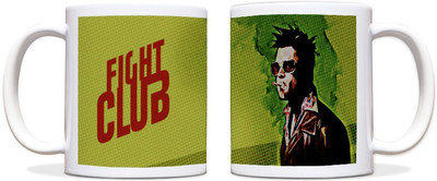 60% OFF on ShopMantra Cool Fight Club Black Ceramic Mug 300 ml