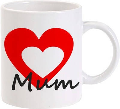 50% OFF on LOLprint MUM Red and White Hearts Ceramic Mug 325 ml 50% OFF on LOLprint MUM Red and White Hearts Ceramic Mug 325 ml
