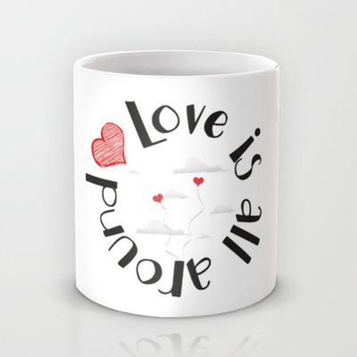 58% OFF on Astrode Love Is All Around Ceramic Mug 325 ml 58% OFF on Astrode Love Is All Around Ceramic Mug 325 ml